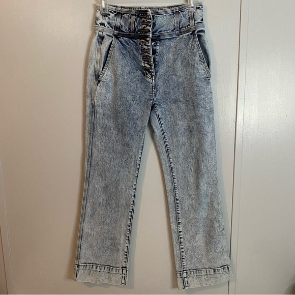 Ulla Johnson High Rise Crop Jeans Size 4 - Picture 2 of 15